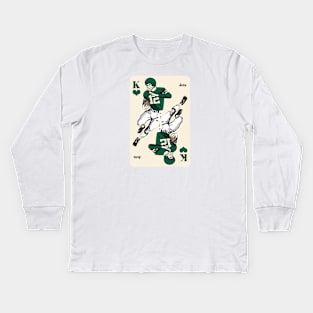 New York Jets King of Hearts Kids Long Sleeve T-Shirt